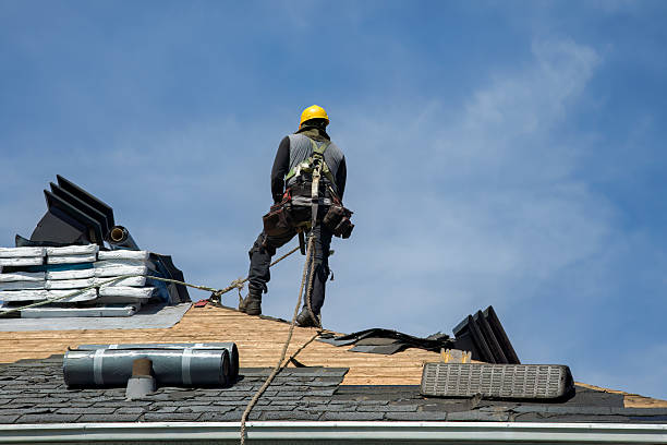 Professional Roof Installation technician working in Berlin, ND